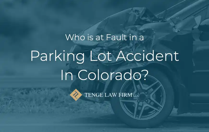 parking lot accident fault