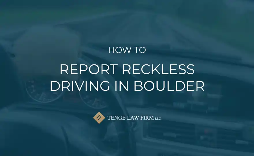 How to Report Reckless Driving in Boulder