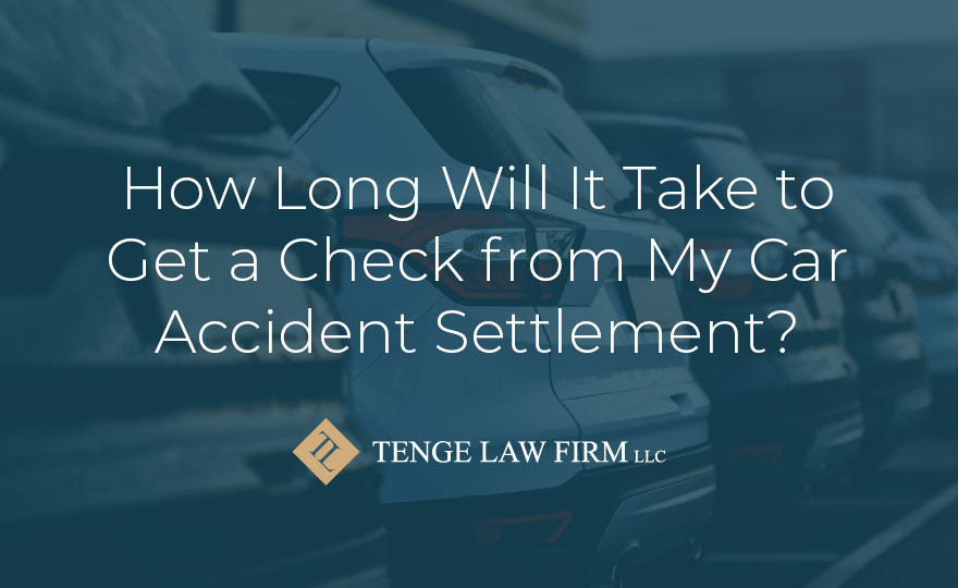 how long to get check for car settlement