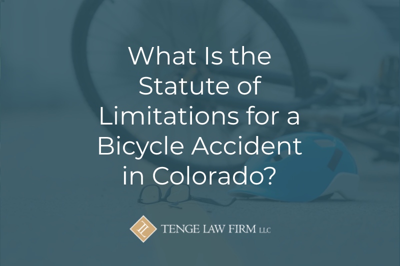 statute of limitations bike accident colorado
