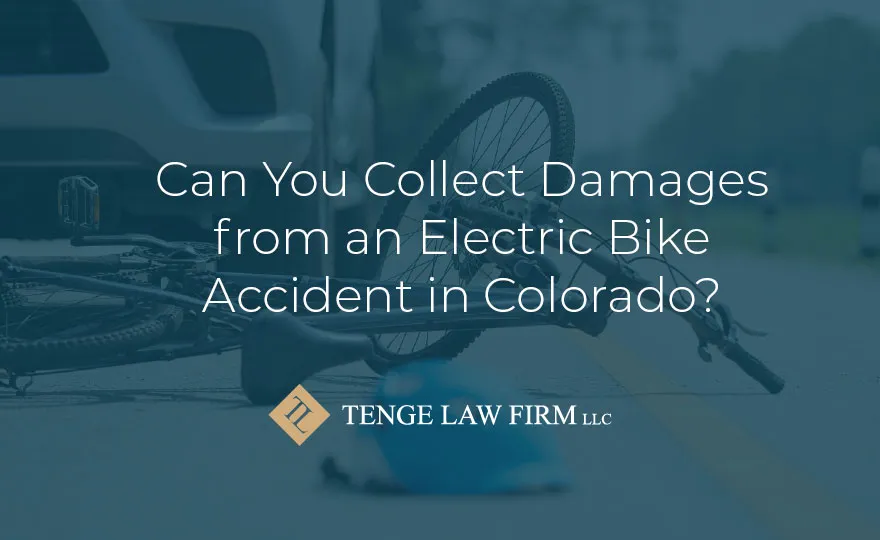 collect damages from electric bike accident co