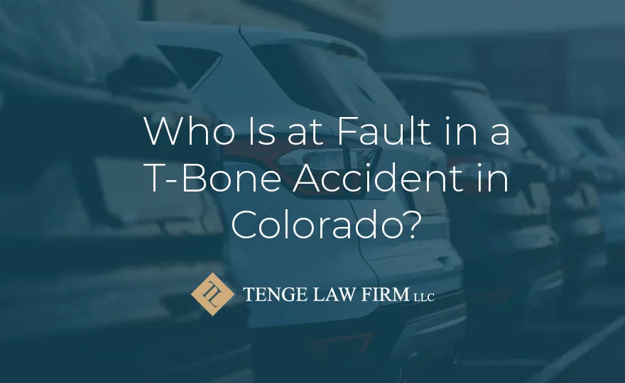 whos at fault for tbone accident co