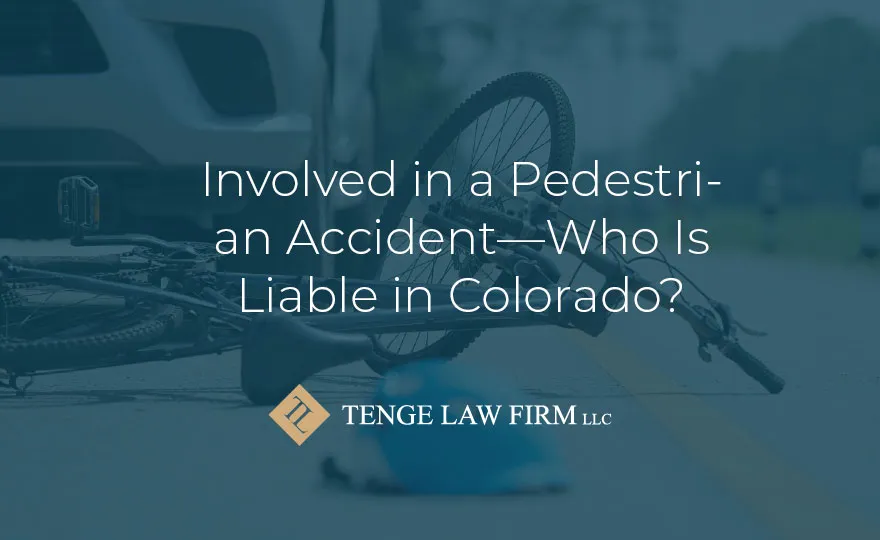 whos liable in pedestrian accident co