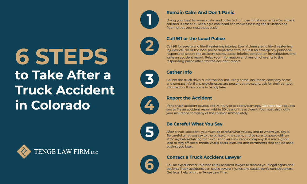 truck accident steps